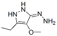 141500-15-4,3H-Pyrazol-3-one,  5-ethyl-1,2-dihydro-4-methoxy-,  hydrazone  (9CI)