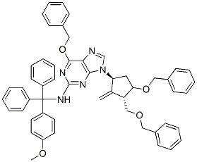142217-80-9,6-(Benzyloxy)-9-((1S,3R,3S)-4-(benzyloxy)-3-(benzyloxymethyl)-2-methylenecyclopentyl)-N-((4-methoxyphenyl)diphenylmethyl)-9H-purin-2-amine