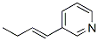 142505-11-1,Pyridine, 3-(1-butenyl)-, (E)- (9CI)