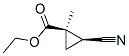 142653-21-2,Cyclopropanecarboxylic acid, 2-cyano-1-methyl-, ethyl ester, cis- (9CI)
