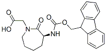 142855-79-6,1H-Azepine-1-aceticacid,3-[[(9H-fluoren-9-ylmethoxy)carbonyl]amino]hexahydro-2-oxo-,(3S)-(9CI)