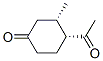143392-14-7,Cyclohexanone, 4-acetyl-3-methyl-, cis- (9CI)