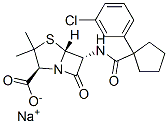 143407-68-5,sodium (2S,5R,6R)-6-[[1-(3-chlorophenyl)cyclopentanecarbonyl]amino]-3, 3-dimethyl-7-oxo-4-thia-1-azabicyclo[3.2.0]heptane-2-carboxylate