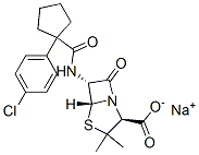 143407-69-6,sodium (2S,5R,6R)-6-[[1-(4-chlorophenyl)cyclopentanecarbonyl]amino]-3, 3-dimethyl-7-oxo-4-thia-1-azabicyclo[3.2.0]heptane-2-carboxylate