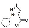 143469-40-3,1H-Pyrazole-5-carbonyl chloride, 1-cyclopentyl-3-methyl- (9CI)