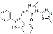 143658-85-9,(5Z)-2-methyl-3-(5-methyl-1,3,4-thiadiazol-2-yl)-5-[(2-phenyl-1H-indol -3-yl)methylidene]imidazol-4-one