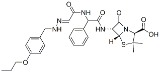 143729-84-4,(2S,5R,6R)-3,3-dimethyl-7-oxo-6-[[2-phenyl-2-[[(2E)-2-[(4-propoxybenzo yl)hydrazinylidene]acetyl]amino]acetyl]amino]-4-thia-1-azabicyclo[3.2. 0]heptane-2-carboxylic acid