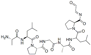 143738-75-4,(2S)-1-[(2S)-2-[[(2S)-2-aminopropanoyl]amino]-4-methyl-pentanoyl]-N-[[ (1S)-1-[[(2S)-4-methyl-1-oxo-1-[(2S)-2-((E)-2-oxoethylidenecarbamoyl)p yrrolidin-1-yl]pentan-2-yl]carbamoyl]ethyl]carbamoylmethyl]pyrrolidine -2-carboxamide