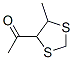 143764-29-8,Ethanone, 1-(5-methyl-1,3-dithiolan-4-yl)- (9CI)