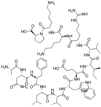 143784-00-3,H-ALA-ASN-PHE-LEU-VAL-TRP-GLU-ILE-VAL-ARG-LYS-LYS-PRO-OH