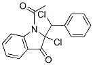 144294-77-9,3H-Indol-3-one,  1-acetyl-2-chloro-2-(chlorophenylmethyl)-1,2-dihydro-