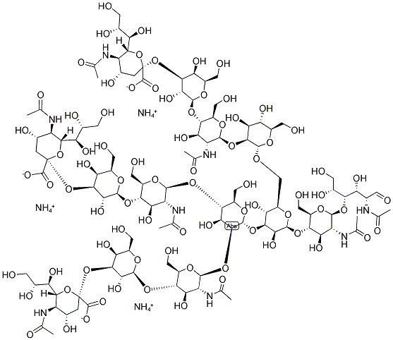 145164-24-5,MANNOTRIOSE-DI-(N-ACETYL-D-GLUCOSAMINE), TRIS(SIALYL-GALACTOSYL-N-ACETYL-D-GLUCOSAMINYL)-AMMONIUM SALT