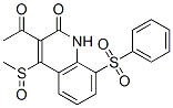 145499-90-7,2(1H)-Quinolinone,  3-acetyl-4-(methylsulfinyl)-8-(phenylsulfonyl)-
