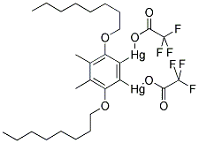 145889-57-2,4,5-DIMETHYL-3,6-DIOCTYLOXY-1,2-PHENYLENE-BIS(MERCURY TRIFLUOROACETATE)