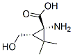 146400-25-1,Cyclopropanecarboxylic acid, 1-amino-3-(hydroxymethyl)-2,2-dimethyl-, trans- (9CI)