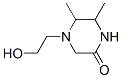 146511-05-9,Piperazinone, 4-(2-hydroxyethyl)-5,6-dimethyl- (9CI)