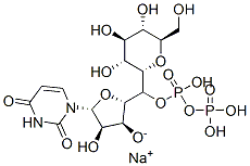 14656-80-5,Uridine 5'-(trihydrogen diphosphate), mono-alpha-d-glucopyranosyl ester, sodium salt