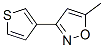 147137-35-7,Isoxazole, 5-methyl-3-(3-thienyl)- (9CI)
