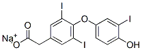 1477-04-9,sodium 4-(4-hydroxy-3-iodophenoxy)-3,5-diiodophenylacetate
