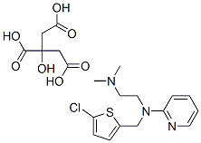 148-64-1,N-[(5-chloro-2-thienyl)methyl]-N',N'-dimethyl-N-2-pyridylethylenediamine 2-hydroxy-1,2,3-propanetricarboxylate