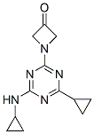 148312-49-6,1-[4-cyclopropyl-6-(cyclopropylamino)-1,3,5-triazin-2-yl]azetidin-3-on e