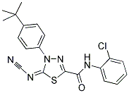 148367-91-3,4-(4-tert-Butylphenyl)-N-(2-chlorophenyl)-5-cyan-amide-4,5-dihydro-1,3,4-thiadiazole-2-carboxamide