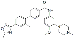 148672-13-3,N-[4-METHOXY-3-(4-METHYLPIPERAZIN-1-YL)-PHENYL]-4-[2-METHYL-4-(5-METHYL-1,2,4-OXADIAZOL-3-YL)PHENYL]BENZAMIDE