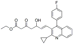 148901-69-3,Ethyl (E)-7-[4-(4'-fluorophenyl)-2-(cyclopropyl)-3-quinolinyl]-5-hydroxy-3-oxo-6-heptenoate