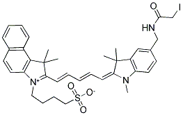149021-66-9,4,5-BENZO-5'-(IODOACETAMINOMETHYL)-1',3,3,3',3'-PENTAMETHYL-1-(4-SULFOBUTYL) INDODICARBOCYANINE