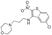 149338-22-7,5-chloro-N-(3-morpholin-4-ylpropyl)-2-nitro-benzothiophen-3-amine