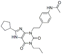 149744-75-2,N-[4-[2-(8-cyclopentyl-2,6-dioxo-1-propyl-7H-purin-3-yl)ethyl]phenyl]a cetamide