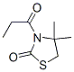 150968-16-4,2-Thiazolidinone,  4,4-dimethyl-3-(1-oxopropyl)-