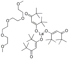 151139-14-9,TRIS(2,2,6,6-TETRAMETHYL-3,5-HEPTANE-DIONATO)LANTHANUM TETRAGLYME ADDUCT