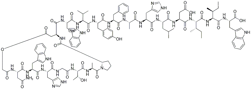 151308-48-4,CYCLO(-GLY-ASN-TRP-HIS-GLY-THR-ALA-PRO-ASP)-TRP-VAL-TYR-PHE-ALA-HIS-LEU-ASP-ILE-ILE-TRP-OH
