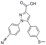 151507-00-5,1-(4-CYANO-PHENYL)-5-(4-METHYLSULFANYL-PHENYL)-1H-PYRAZOLE-3-CARBOXYLIC ACID