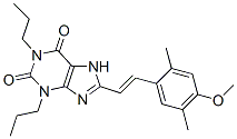 151539-37-6,8-[(E)-2-(4-methoxy-2,5-dimethyl-phenyl)ethenyl]-1,3-dipropyl-7H-purin e-2,6-dione