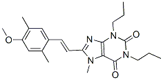 151539-39-8,8-[(E)-2-(4-methoxy-2,5-dimethyl-phenyl)ethenyl]-7-methyl-1,3-dipropyl -purine-2,6-dione