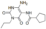 152529-70-9,Cyclopentanecarboxamide,  N-(4-amino-1,2,3,6-tetrahydro-2,6-dioxo-1-propyl-5-pyrimidinyl)-