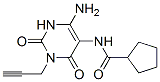 152529-71-0,Cyclopentanecarboxamide,  N-[4-amino-1,2,3,6-tetrahydro-2,6-dioxo-1-(2-propynyl)-5-pyrimidinyl]-  (9CI)
