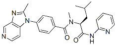 152551-17-2,Benzamide, N-methyl-4-(2-methyl-1H-imidazo[4,5-c]pyridin-1-yl)-N-[3-methyl-1-[(2-pyridinylamino)carbonyl]butyl]-, (S)- (9CI)
