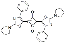 153119-20-1,1,3-Bis(2-pyrrolidino-4-phenyl-1,3-thiazol-5-yl)-2-oxo-cyclobutenylium-4-olate