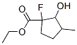 153127-02-7,Cyclopentanecarboxylic acid, 1-fluoro-2-hydroxy-3-methyl-, ethyl ester (9CI)
