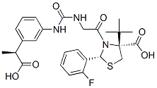 153242-02-5,(2R,4R)-3-[2-[[3-[(1S)-1-carboxyethyl]phenyl]carbamoylamino]acetyl]-2-(2-fluorophenyl)-4-tert-butyl-thiazolidine-4-carboxylic acid