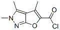 153386-57-3,2H-Furo[2,3-c]pyrazole-5-carbonyl chloride, 2,3,4-trimethyl- (9CI)