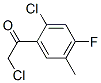 154258-17-0,Ethanone, 2-chloro-1-(2-chloro-4-fluoro-5-methylphenyl)- (9CI)
