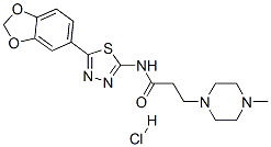 154663-28-2,N-(5-benzo[1,3]dioxol-5-yl-1,3,4-thiadiazol-2-yl)-3-(4-methylpiperazin -1-yl)propanamide hydrochloride