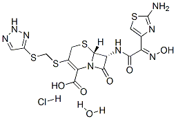 154776-45-1,(6R,7R)-7-[[2-(2-amino-1,3-thiazol-4-yl)-2-hydroxyimino-acetyl]amino]- 8-oxo-3-(2H-triazol-4-ylsulfanylmethylsulfanyl)-5-thia-1-azabicyclo[4. 2.0]oct-2-ene-2-carboxylic acid hydrate hydrochloride