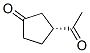 155253-52-4,Cyclopentanone, 3-acetyl-, (R)- (9CI)