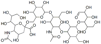 155500-52-0,5-acetamido-2-[[6-[5-acetamido-6-[3,5-dihydroxy-2-(hydroxymethyl)-6-(1,2,4,5-tetrahydroxy-6-oxohexan-3-yl)oxyoxan-4-yl]oxy-4-hydroxy-2-(hydroxymethyl)oxan-3-yl]oxy-3,4,5-trihydroxyoxan-2-yl]methoxy]-4-hydroxy-6-(1,2,3-trihydroxypropyl)oxane-2-carboxylic a