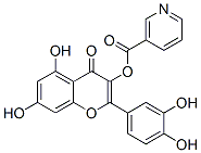 1556-70-3,2-(3,4-dihydroxyphenyl)-5,7-dihydroxy-4-oxo-4H-1-benzopyran-3-yl nicotinate